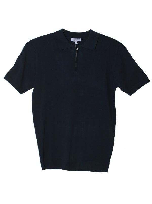 Consenso Dun Gebreid Poloshirt - 2162-125 - Afbeelding 2