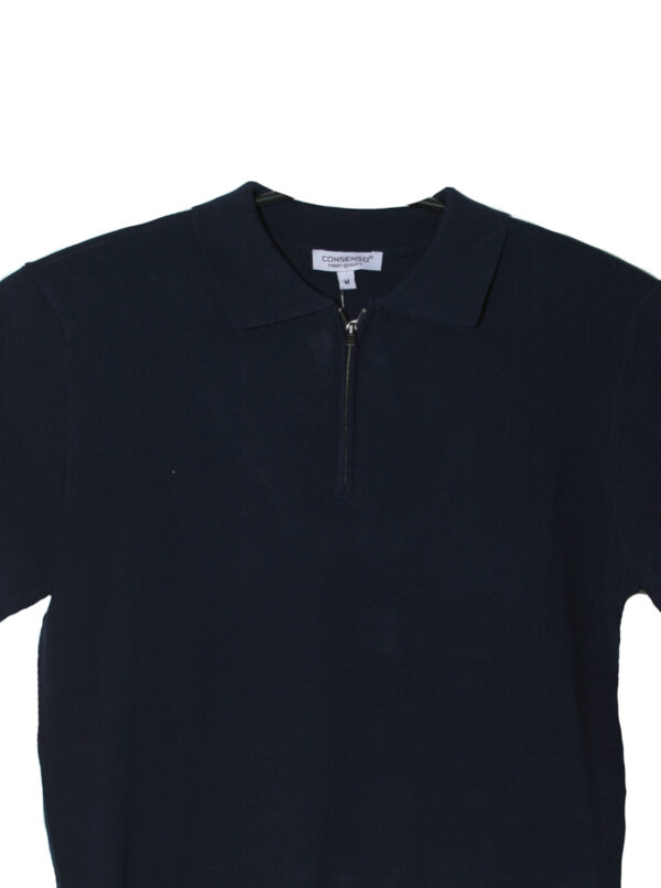 Consenso Dun Gebreid Poloshirt - 2162-125 - Afbeelding 3