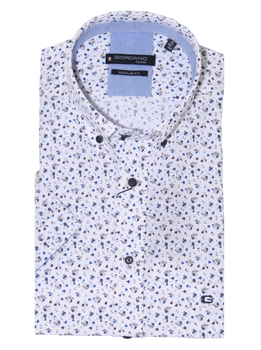 Giordano Regular fit  Korte mouw overhemd met print - 516030