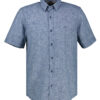 LERROS Effen Gemeleerd heren Shirt - 2562440 - Thumbnail Image 3