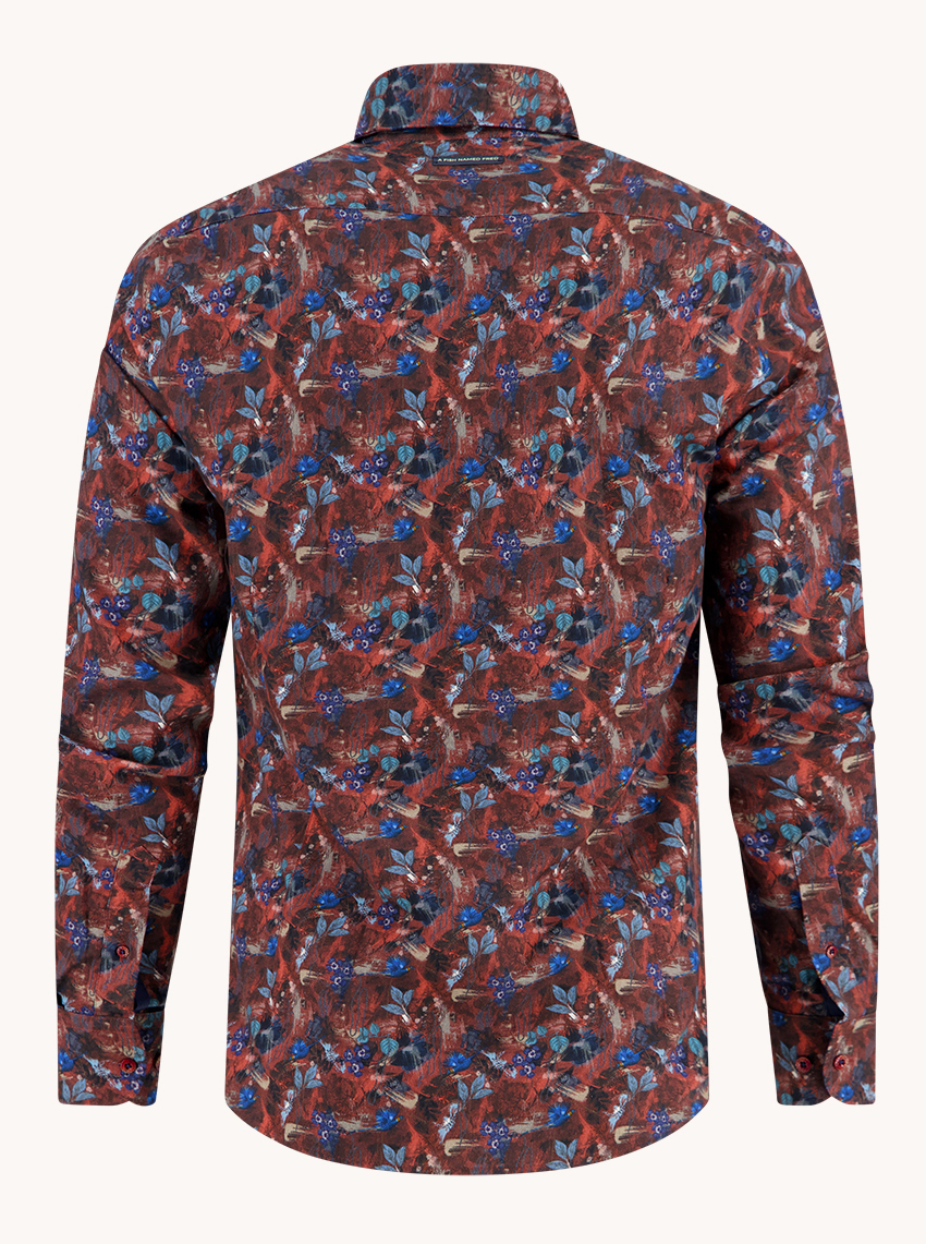 A Fish Named Fred Watercolor Highland Shirt - 32.019