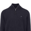 Fynch Hatton Donkerblauwe Half-zip Trui - 1509-203 - Thumbnail Image 2
