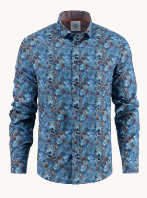 A Fish Named Fred Watercolor Highland Shirt - 32.019