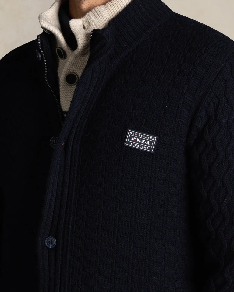 New Zealand Auckland Donkerblauw Wollen vest - 25KN497