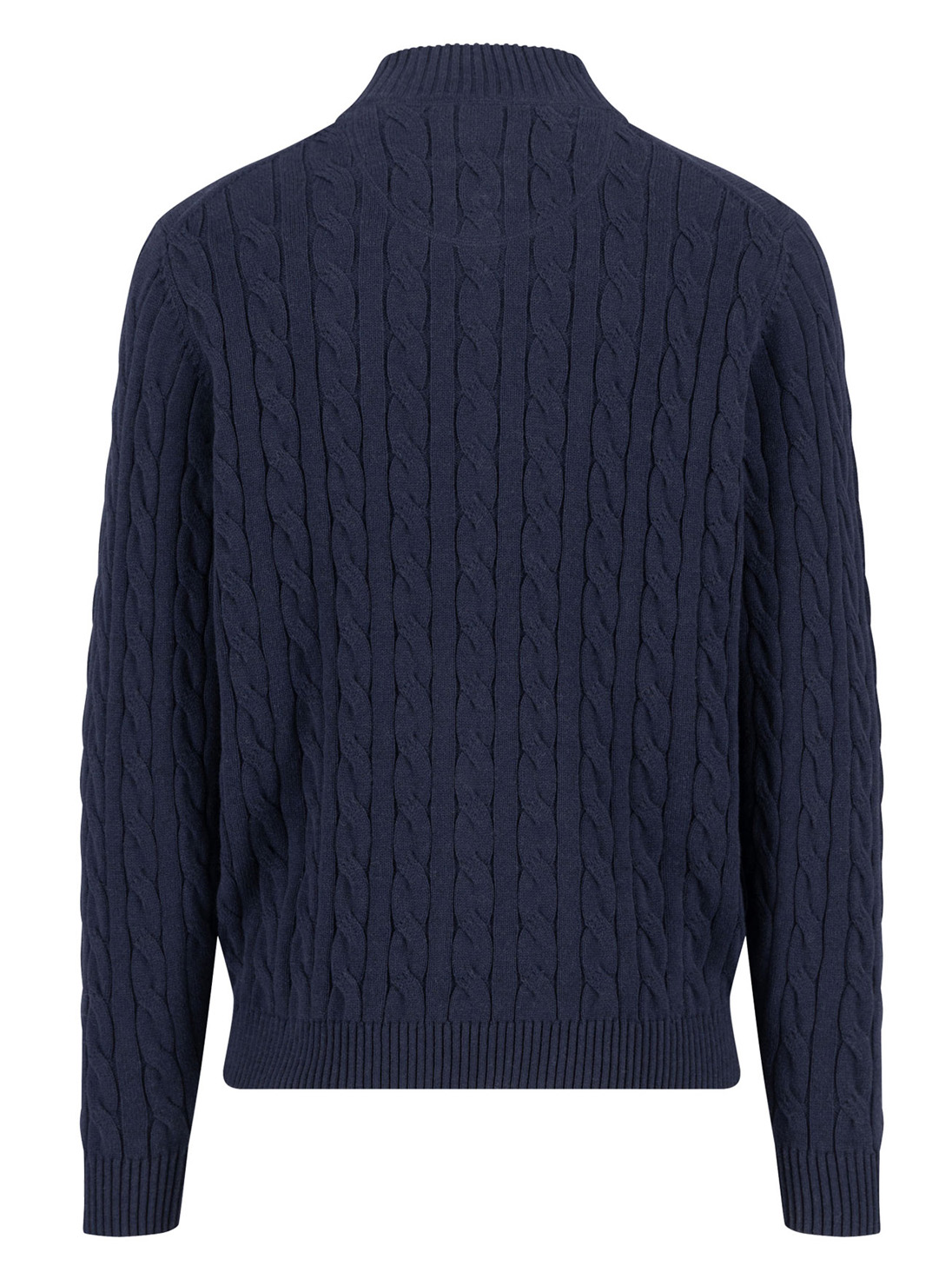 Fynch Hatton Blauwe Kabel Trui - 1509-207 - Afbeelding 2