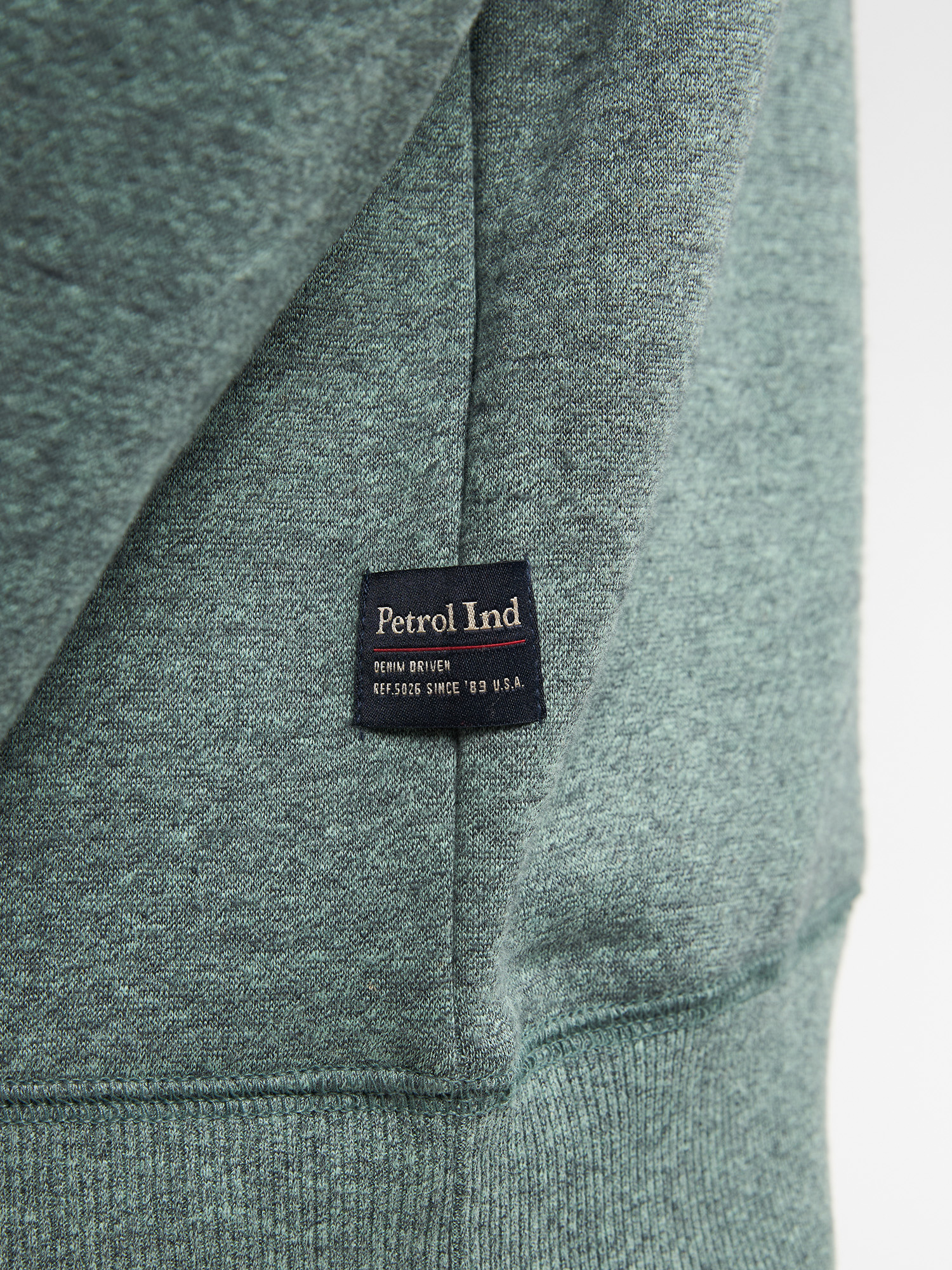 Petrol Ronde hals Heren Sweater - M-3050-SWR309 - Afbeelding 3
