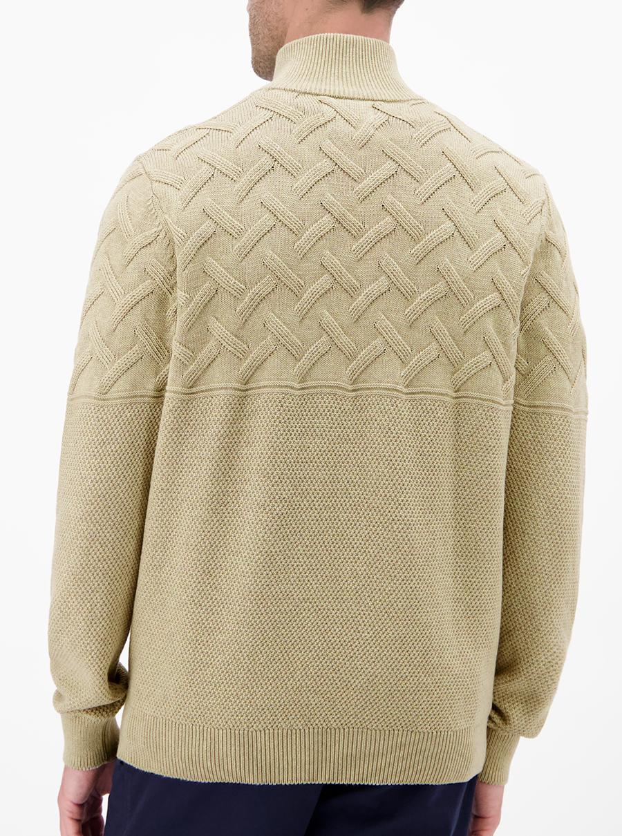 LERROS Katoenen Half-zip Trui - 25O5440 - Afbeelding 2