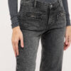 Angels Grijze Wide Leg Dames Jeans - Liz Smart Buckle-346-2554 - Thumbnail Image 3