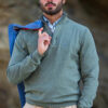 New Zealand Auckland Groene Halfzip Trui - 26AN421 - Thumbnail Image 2