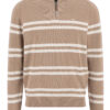 Fynch Hatton Gestreepte Halfzip Trui - 1512-313 - Thumbnail Image 1