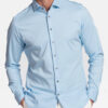 Giordano Tailored Effen Stretch Overhemd - NOS7878 - Thumbnail Image 1
