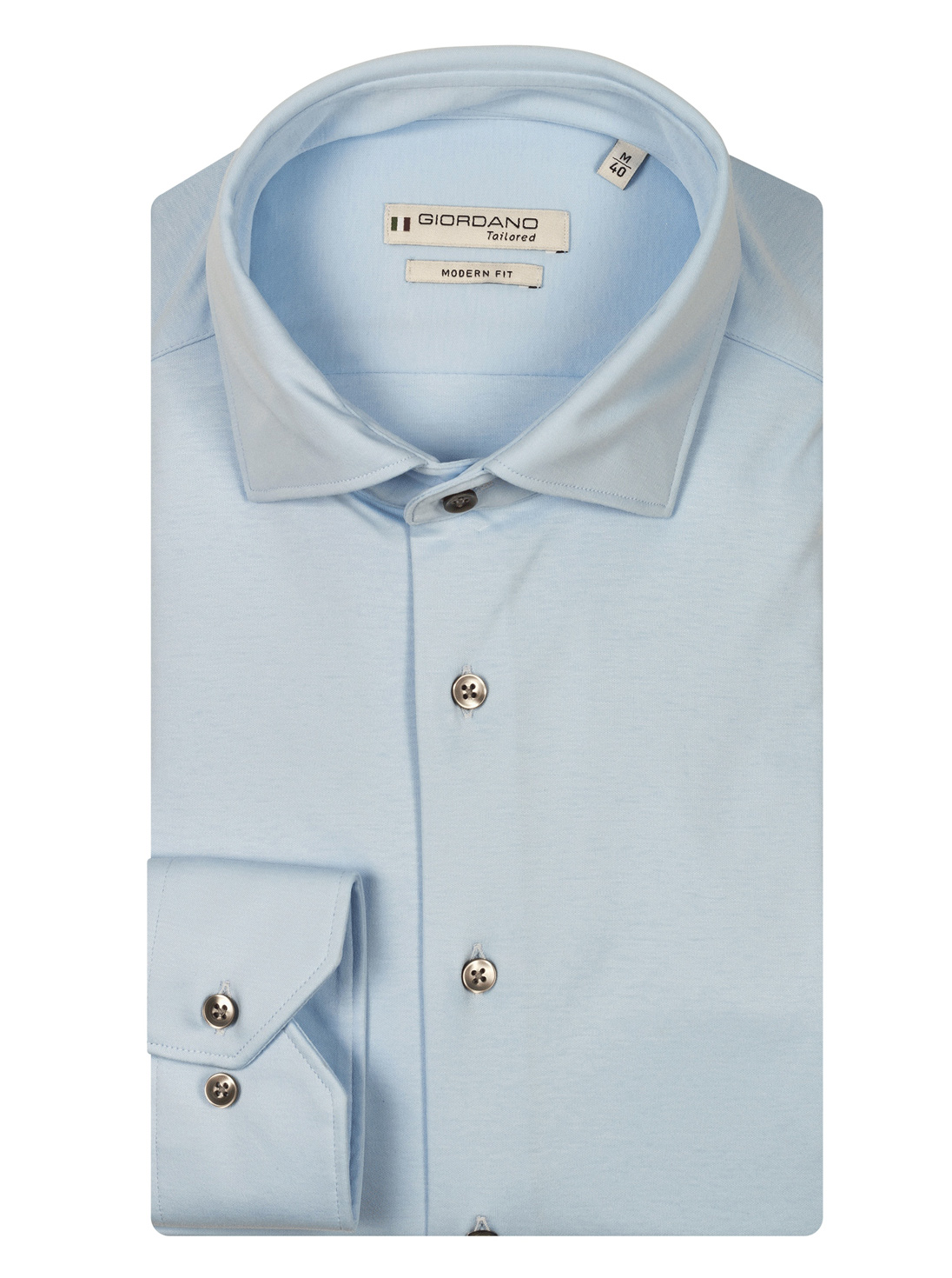 Giordano Tailored Effen Stretch Overhemd - NOS7878