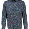 LERROS Blauw Gebloemd Overhemd - 25D1405 - Thumbnail Image 3