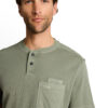 Tom Tailor Olijf Henley T-shirt met Borstzak - 1050194 - Thumbnail Image 3