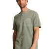 Tom Tailor Olijf Henley T-shirt met Borstzak - 1050194 - Thumbnail Image 4