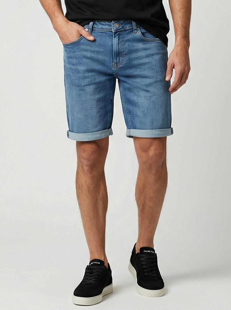 Cars Jeans Spijker Stretch Korte Broek - California - Afbeelding 1