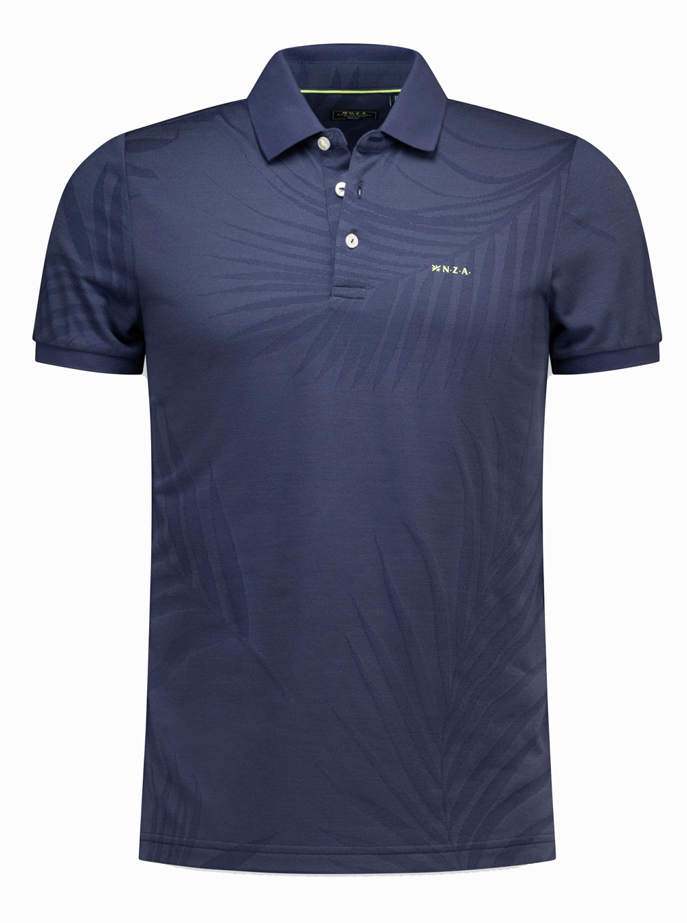 New Zealand Auckland Blauwe Heren Polo Korte mouw - 26DN116 - Afbeelding 1
