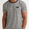 Petrol Industries Gestreept T-shirt - M-1060-TSR674 Black - Thumbnail Image 1