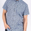 Pre End Blauw Gebloemd Overhemd Korte mouw - 6000073 - Thumbnail Image 1