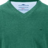 Fynch Hatton Effen V-hals Pullover - 1614-211 - Thumbnail Image 2